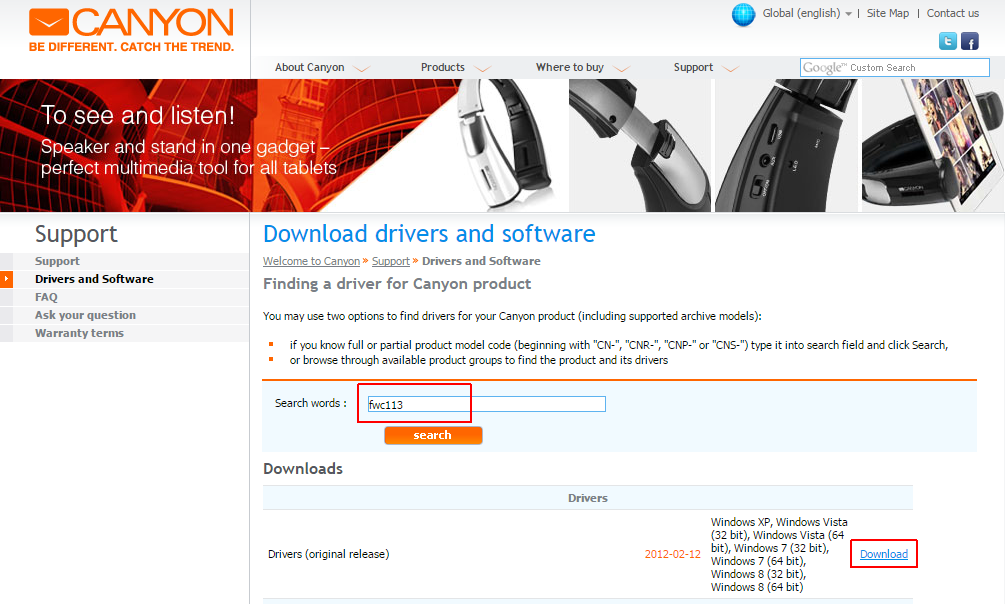 Canyon Usb Camera Driver Windows 7