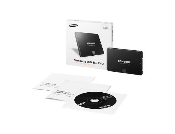 Коробка, инструкция, программное обеспечение Samsung 850 256Гб