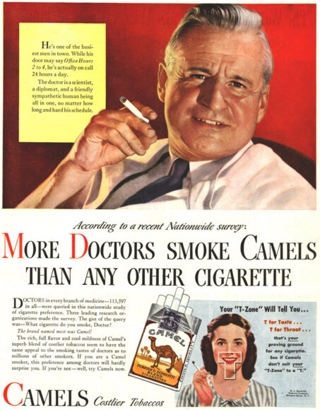 врачи рекомендуют курить Camel