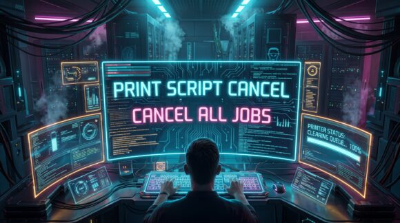 cyberprint очистка очереди печати